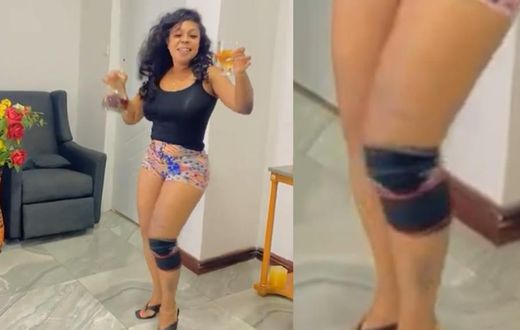 Afia Schwarzenegger seeks police permission to smoke weed to cure knee disease (VIDEO)
