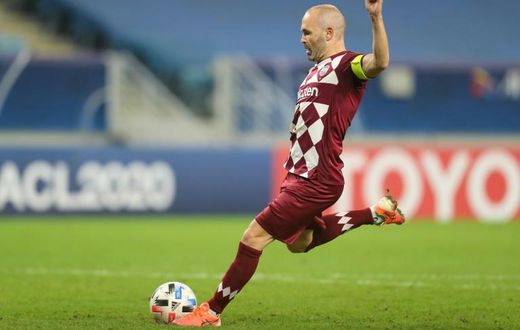 Andres Iniesta joined Vissel Kobe after leaving Barcelona