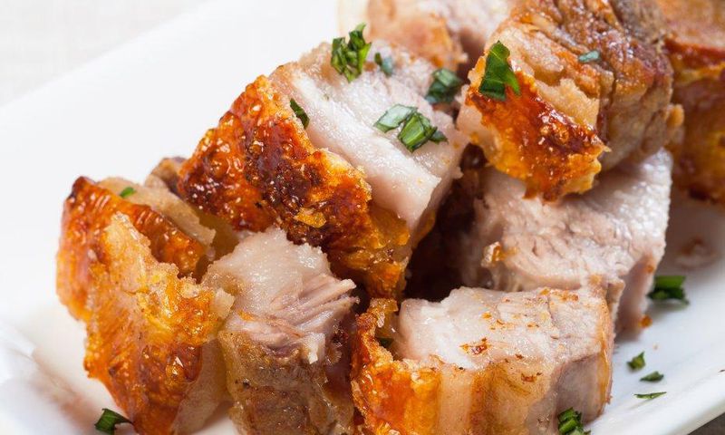 Spicy fried pork chops