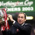 Houllier won his fourth major trophy at Liverpool with a League Cup final victory over Manchester United in 2003