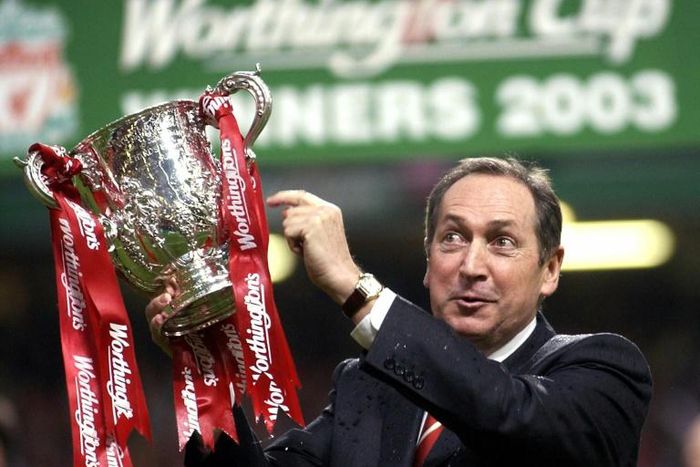 Houllier won his fourth major trophy at Liverpool with a League Cup final victory over Manchester United in 2003