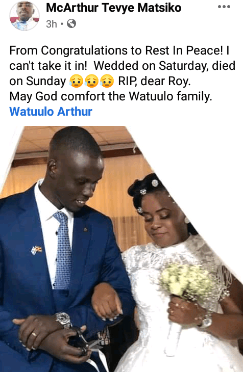 University professor’s son dies just a few hours after his wedding