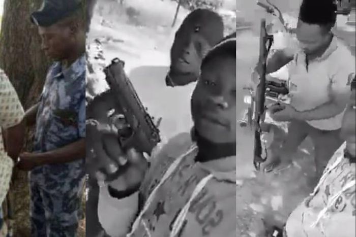 Police reportedly arrest one of the men flaunting guns in a viral video