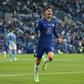 Kai Havertz runs away in celebration after scoring Chelsea's winner in the Champions League final