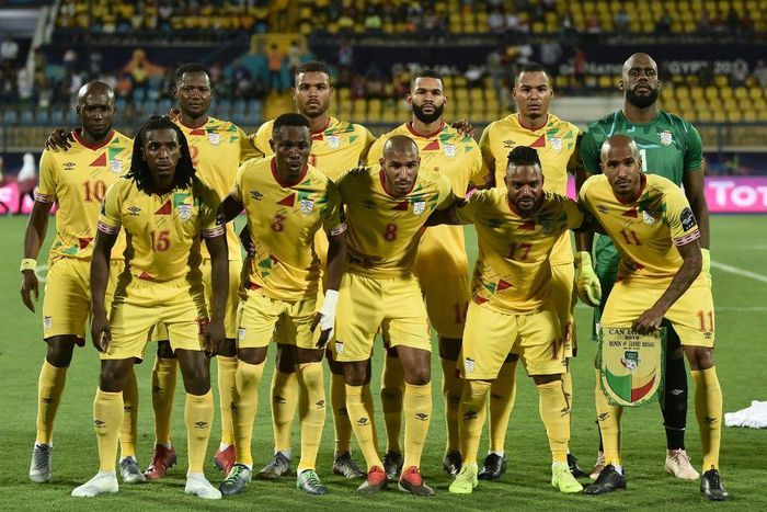 Benin pose before playing Guinea-Bissau at the 2019 Africa Cup of Nations in Egypt