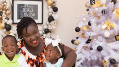Tima Kumkum with her children