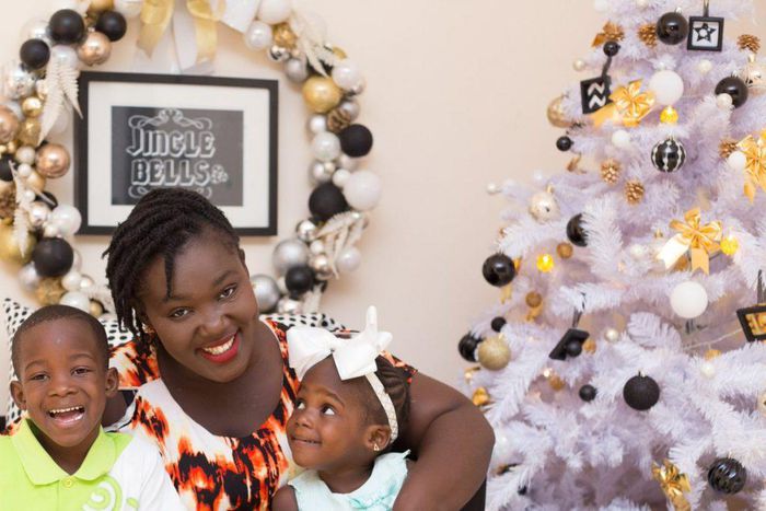 Tima Kumkum with her children