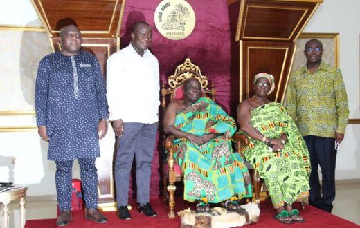 Abu Jinapor with Okyenhene