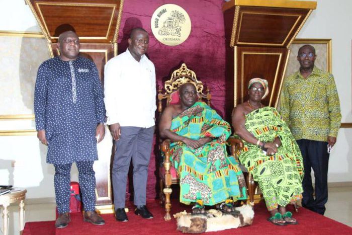 Abu Jinapor with Okyenhene