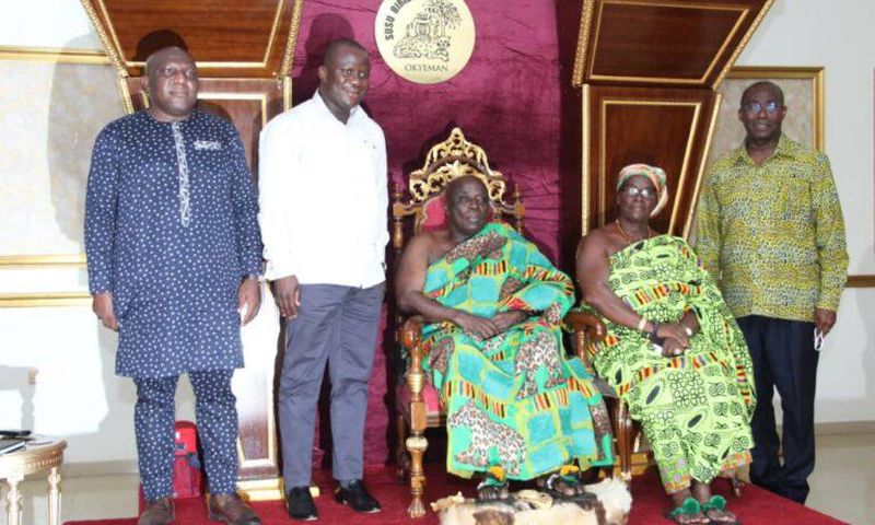 Abu Jinapor with Okyenhene