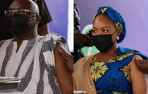 Bawumia, wife take COVID-19 jab publicly