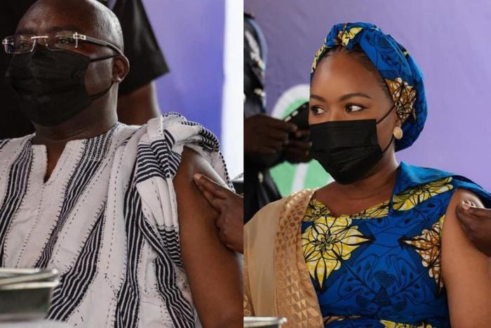 Bawumia, wife take COVID-19 jab publicly