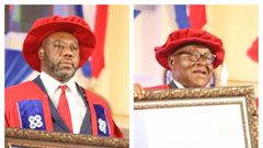 Prof Mike Oquaye and Dr Matthew Opoku Prempeh