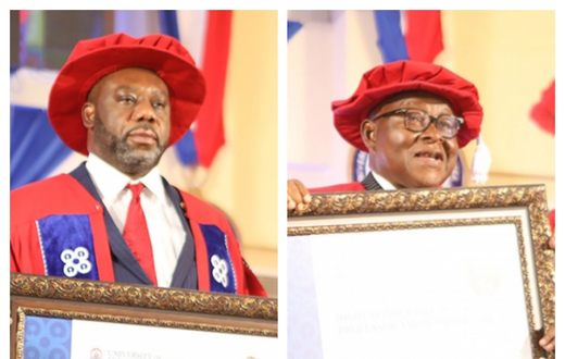 Prof Mike Oquaye and Dr Matthew Opoku Prempeh