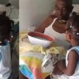 2-year-old girl feeds great-grandfather with unimaginable passion after he suffered a stroke