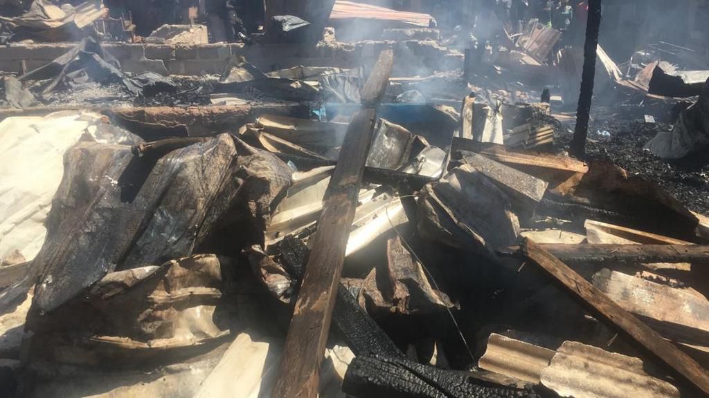 Timber Market razed by fire
