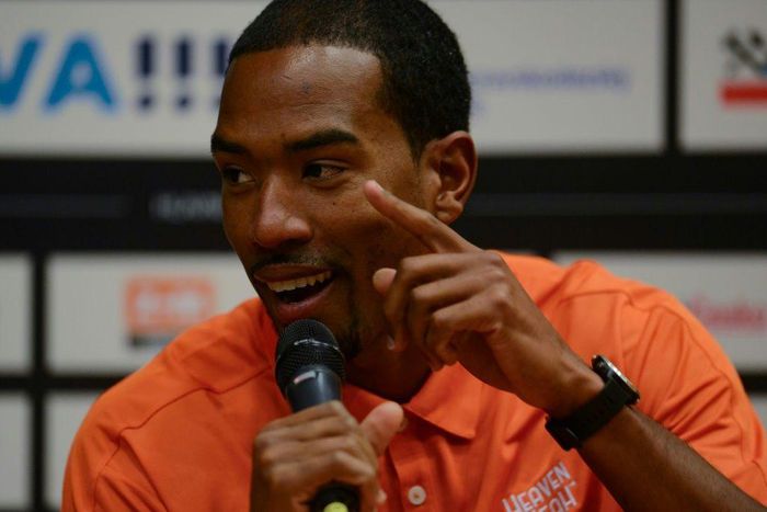 Accentuating the positive: Christian Taylor sought positives as he looked forward to his delayed third Olympics.