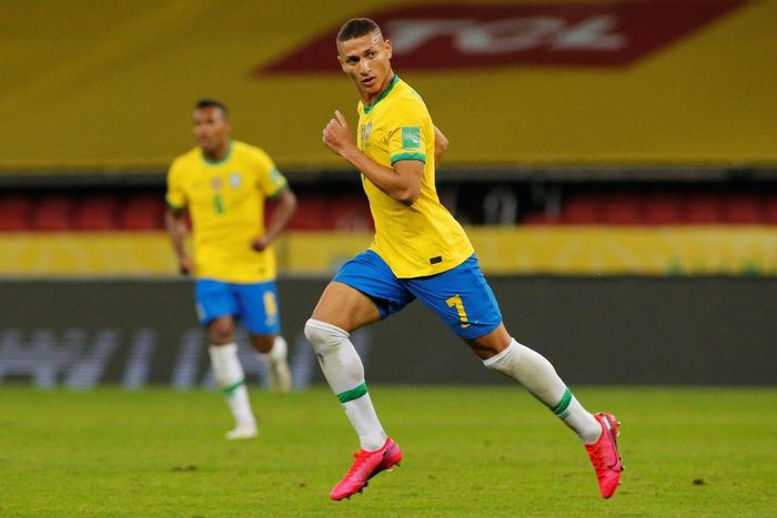 Brazil's Richarlison has scored 19 goals in 39 caps.