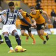 West Brom's Matheus Pereira scored twice from the penalty spot against Wolves