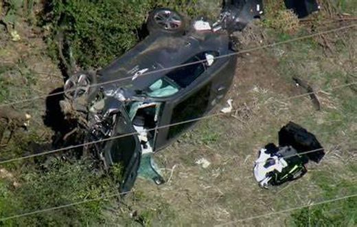 Mr. Woods was extricated from the wreck by local police