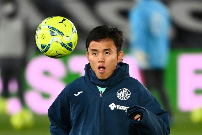 Real Madrid's Takefusa Kubo was on loan at Getafe in Spain's La Liga last season