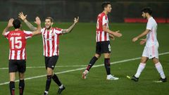 Athletic Bilbao players celebrate