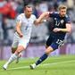 Scotland midfielder Stuart Armstrong (R)