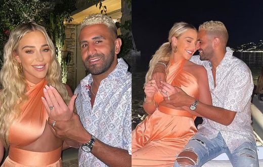Algeria star Riyad Mahrez proposes to girlfriend with customised £400,000 ring