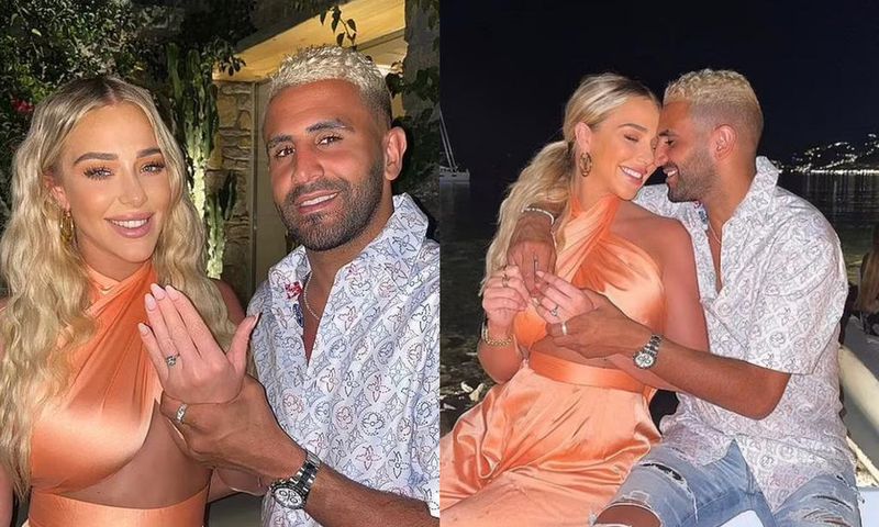 Algeria star Riyad Mahrez proposes to girlfriend with customised £400,000 ring