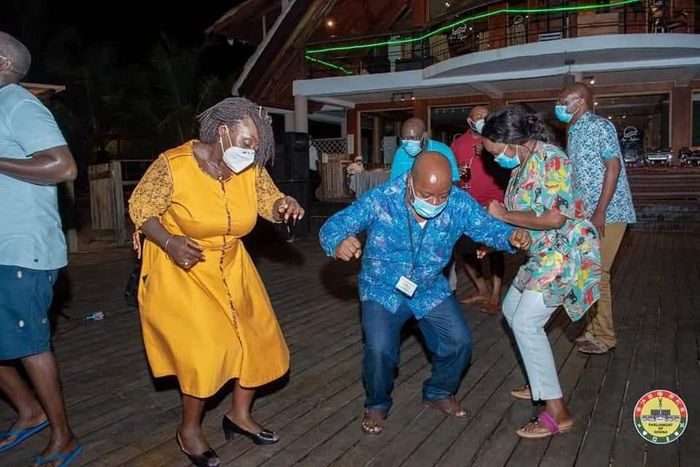 Ghanaians react to photos of MPs dancing at Aqua Safari amid COVID-19 pandemic