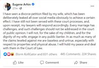 Eugene Arhin's response on Facebook