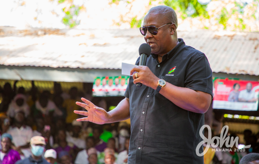 NDC presidential candidate for the 2020 election, John Dramani Mahama