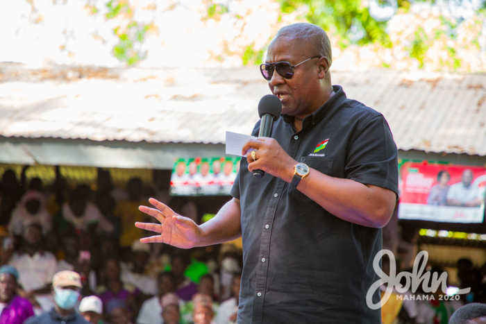 NDC presidential candidate for the 2020 election, John Dramani Mahama