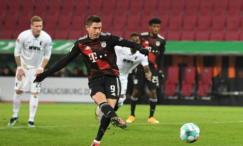 Lewandowski has scored 22 Bundesliga goals this term in 16 games