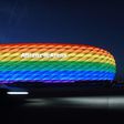 The Allianz Arena was lit in rainbow colours in 2016 for Munich's Christopher Street Day.