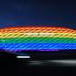 The Allianz Arena was lit in rainbow colours in 2016 for Munich's Christopher Street Day.