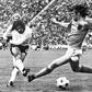 Gerd Mueller scores the winning goal for West Germany in the 1974 World Cup final against the Netherlands