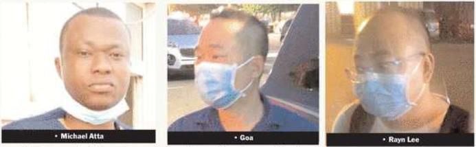 Michael Atta, Rayn Lee, and Goa