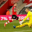 Double joy - Southampton striker Danny Ings scores his second goal and the team's third in a 3-1 win at home to Crystal Palace on Tuesday