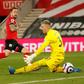 Double joy - Southampton striker Danny Ings scores his second goal and the team's third in a 3-1 win at home to Crystal Palace on Tuesday