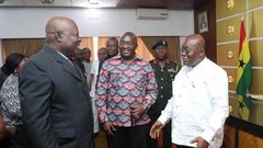 Martin Amidu, Special Prosecutor with President Nana Addo Dankwa Akufo-Addo and vice President Bawumia