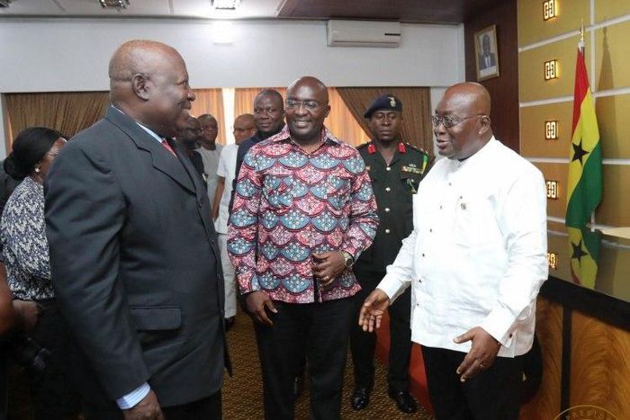 Martin Amidu, Special Prosecutor with President Nana Addo Dankwa Akufo-Addo and vice President Bawumia