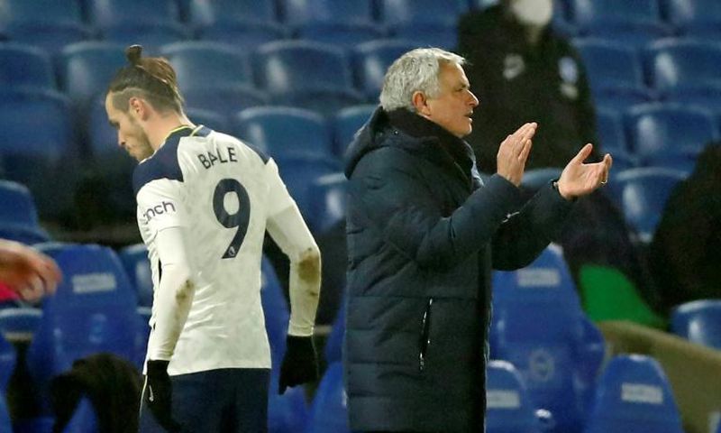 Tottenham manager Jose Mourinho is happy with Gareth Bale's progress