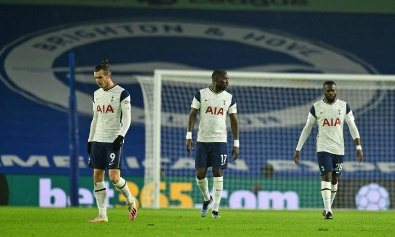 Tottenham suffered a shock loss at Brighton