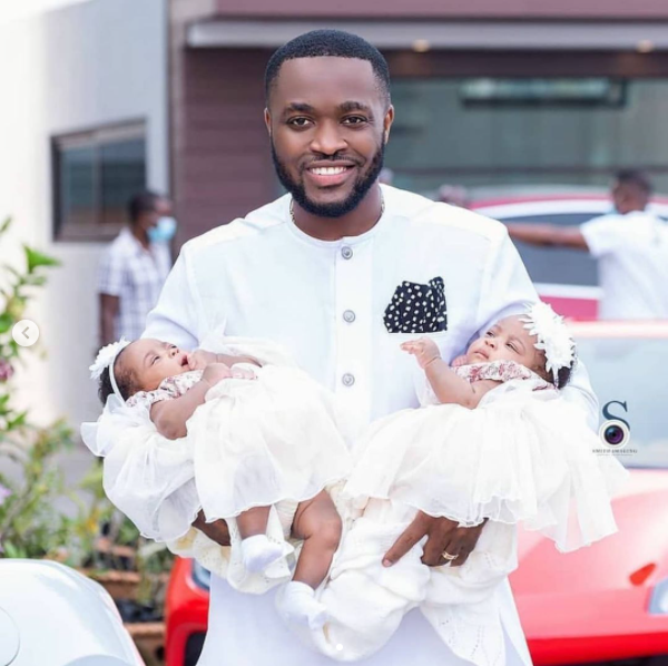 Kennedy Osei and Tracy’s adorable twins' outdooring