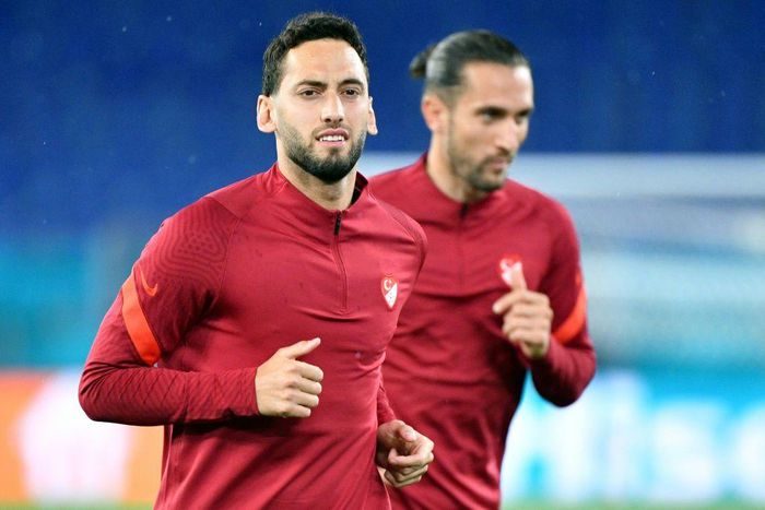 Turkey's Hakan Calhanoglu plays for club side AC Milan.