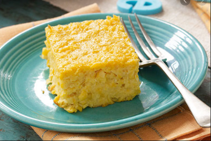 Sweet corn cake