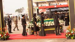 Rawlings finally laid to rest at Burma Camp military cemetery