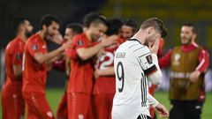Germany were dealt their first loss in World Cup qualifiers for almost 20 years by North Macedonia