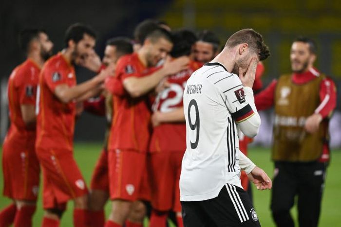 Germany were dealt their first loss in World Cup qualifiers for almost 20 years by North Macedonia